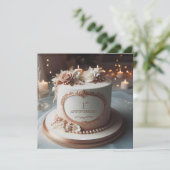 ラビリーウェディング記念日の編集可能招待状 招待状 (スタンド正面)