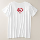 ラビングエコー プラスサイズTシャツ (デザイン裏面)