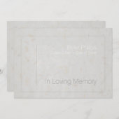 ラビングメモリエンボスクロス1葬式招待状 招待状 (正面/裏面)