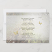 ラビングメモリーゴールデンバタフライメモリアル招待状 招待状 (裏面)