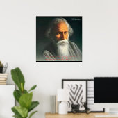 ラビンドラナートタゴレラブ引用文ポスタープリント ポスター (ホームオフィス)