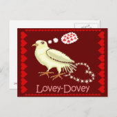 ラビーおもしろいビーバレンタインデー シーズンポストカード (正面/裏面)