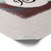 ラビ中国のスの年のポスタープリント ポスター (角)