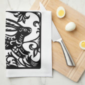 ラビ中国のスイヤー〔占星術の〕十二宮図紙カットKT2キッチンT キッチンタオル (四つ折り)