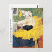 ラピエロ(ピエロ)チャウカオバイトゥールーズロートレック ポストカード (正面/裏面)