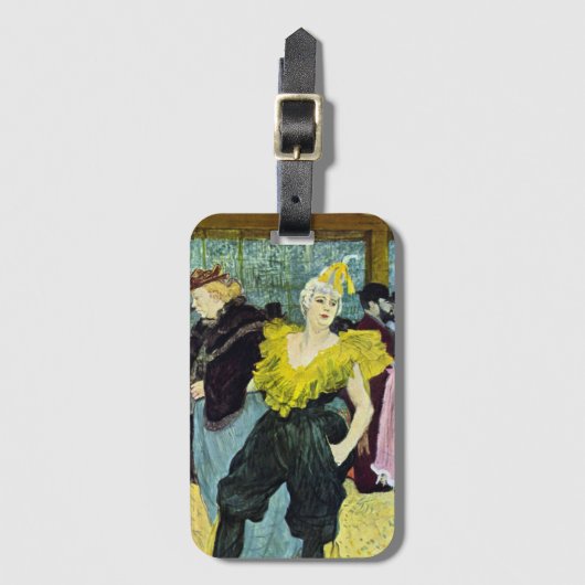 ラピエロ(ピエロ)チャウカオバイトゥールーズロートレック ラゲッジタグ (正面縦)