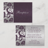 ラピスパープルとシルバーグレーダマスクのエンクロージャカード エンクロージャーカード (正面/裏面)