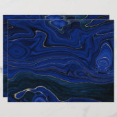 ラピスブルーアゲートスワーズスクラップブック紙 (正面/裏面)