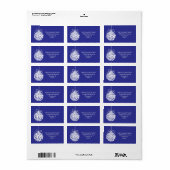 ラピスメリークリスマスオーナメントホリデーアドレス ラベル (フルシート)