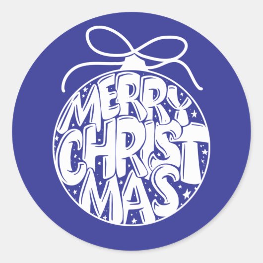 ラピスメリークリスマスオーナメントホリデー ラウンドシール (正面)