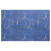 ラピスラズリの象形文字 ファブリック (ファットクウォーター)