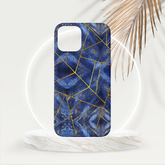 ラピスラズリインレイゴールデントリムで見る iPhone 12ケース