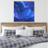 ラピスラズリキャンバスアート キャンバスプリント (インサイチュ (寝室))