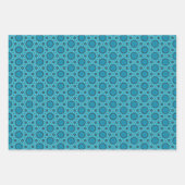 ラピスラズリナイツターコイズスターズオンアズール ラッピングペーパーシート (正面)