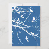 ラピスラズリラブバード結婚ズカスタム 招待状 (裏面)