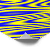 ラピスラズリ旋回抽象芸術パターンのポスター ポスター (角)