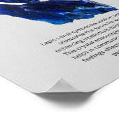 ラピスラズリ結晶意味 ポスター (角)