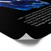 ラピスラズリ結晶石の意味 ポスター (角)