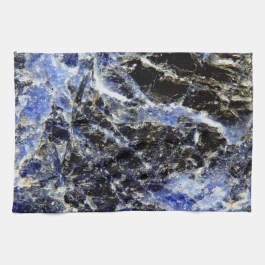 ラピスラズリ茶タオル キッチンタオル (横)