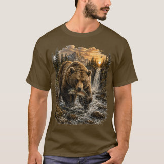 ラピッズの王様 - ビンテージグリズリーベア Tシャツ
