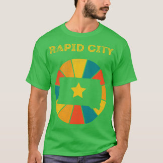 ラピッドシティサウスダコタヴィンテージ動揺して土産 Tシャツ