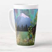 ラピーブリスラップのまわりにデザインマグカップ カフェラテマグ (左アングル)