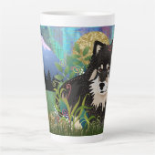 ラピーブリスラップのまわりにデザインマグカップ カフェラテマグ (正面)