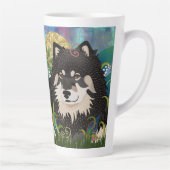 ラピーブリスラップのまわりにデザインマグカップ カフェラテマグ (右)