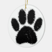 ラフとドッグ動揺してポープリント セラミックオーナメント (左)