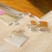 ラフなコリーの犬のジグサウ。 ジグソーパズル (側面)