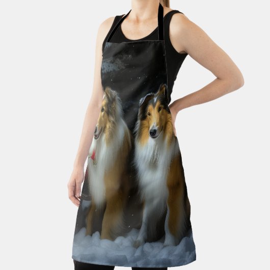 ラフなコリースノーイスレクリスマスデコール エプロン (インサイチュ)