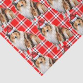 ラフなコリードッグクリスマスとホリデープレイド 薄葉紙 (詳細)