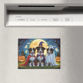 ラフなコリードッグスパンプキンハロウィンおもしろい マグネット (インサイチュ (食洗機))