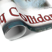 ラフなコリーハッピーコリデイズクリスマス ラッピングペーパー (ロールコーナー)