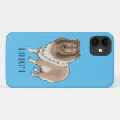 ラフなコリー犬の漫画イラストレーション Case-Mate iPhoneケース (裏面(横))
