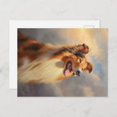 ラフなコリー ポストカード (正面/裏面)