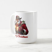 ラフなサンタのクリスマスランプ コーヒーマグカップ (正面左)