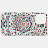 ラフなテクスチャを持つタイルの着色万華鏡のように千変万化するパターン Case-Mate iPhoneケース (裏面 (横))