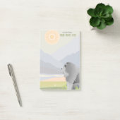 ラフなブルーチョウ付箋 ポストイット (オフィス)