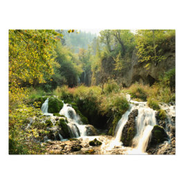 ラフなロック秋スピアフィッシュキャニオンサウスダコタ フォトプリント