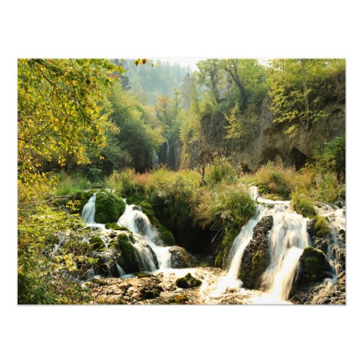 ラフなロック秋スピアフィッシュキャニオンサウスダコタ フォトプリント            (正面)