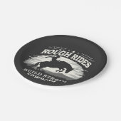 ラフな乗り物の強いカウボーイズ西を構築 ペーパープレート (アングル)