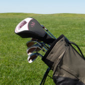 ラフのピンクダイヤパーソナライズされたモンド ゴルフヘッドカバー (インサイチュ)