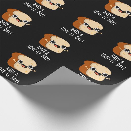 ラフの日のパンおもしろいパンダークBGがある ラッピングペーパー (角)