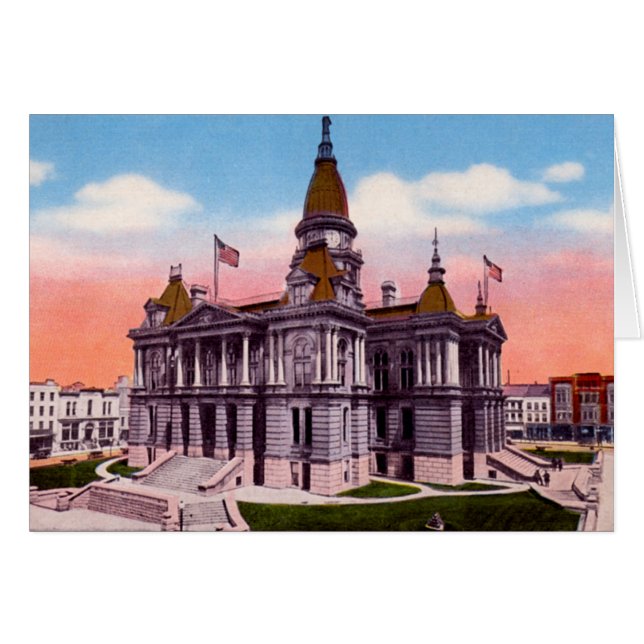 ラファイエットインディアナの裁判所 (正面横)