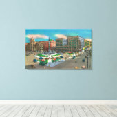 ラファイエットスクエアアンドメイン通り キャンバスプリント (インサイチュ (ウッドフロア))