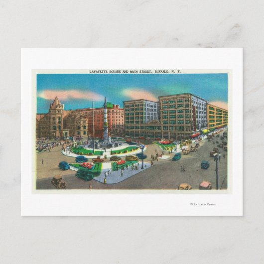 ラファイエットスクエアアンドメイン通り ポストカード (正面)