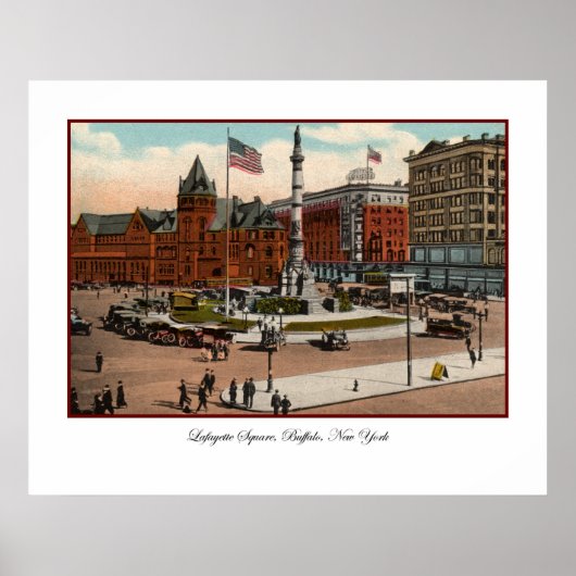 ラファイエットスクエアヴィンテージバッファローポスター ポスター (正面)