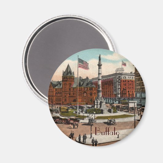 ラファイエットスクエアヴィンテージバッファローマグネット マグネット (正面/裏面)