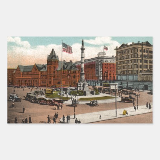 ラファイエットスクエアヴィンテージバッファロー 長方形シール (正面)